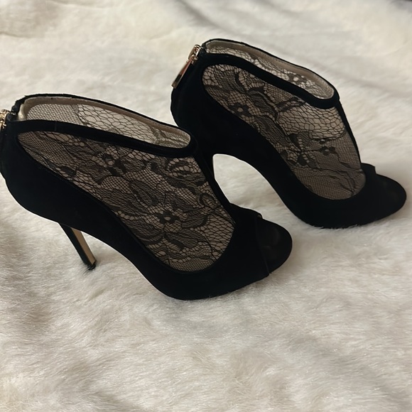 Karen Millen Size 36  lace / suede heeled booties - Picture 5 of 6